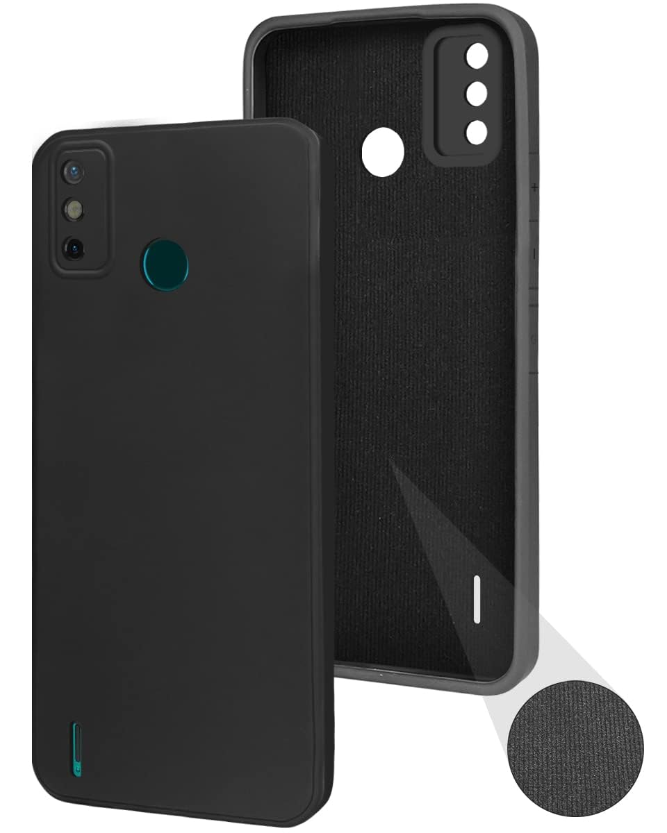 For Tecno Spark Go 2020 | Go 2021 Back Cover Case (Matte Silicone with Inside Fiber Cloth)