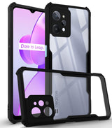 For Realme C31 Back Cover Case (Shockproof with Polycarbonate Clear Panel)