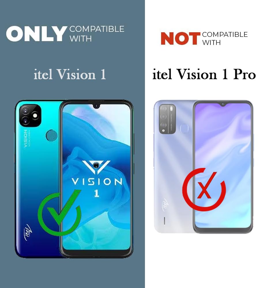 For Itel Vision 1 Back Cover (Silicone Clear Shockproof Case with Camera Protection | Soft and Flexible)