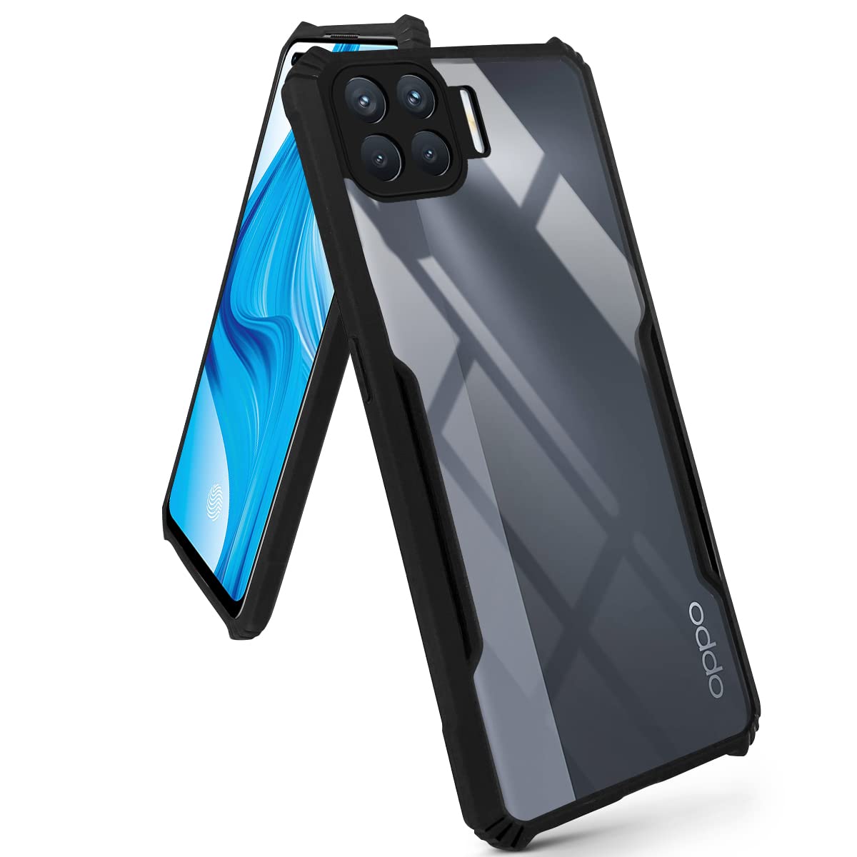 For Oppo Reno4 Lite | Reno 4 Lite Back Cover Case Hard PC Crystal Bumper Shockproof  with Camera Protection