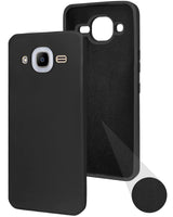 For Samsung Galaxy J2 2016  Back Cover Case ( Inside Fiber cloth | Smooth Matte Finish | Elegant Professional Look |Black)