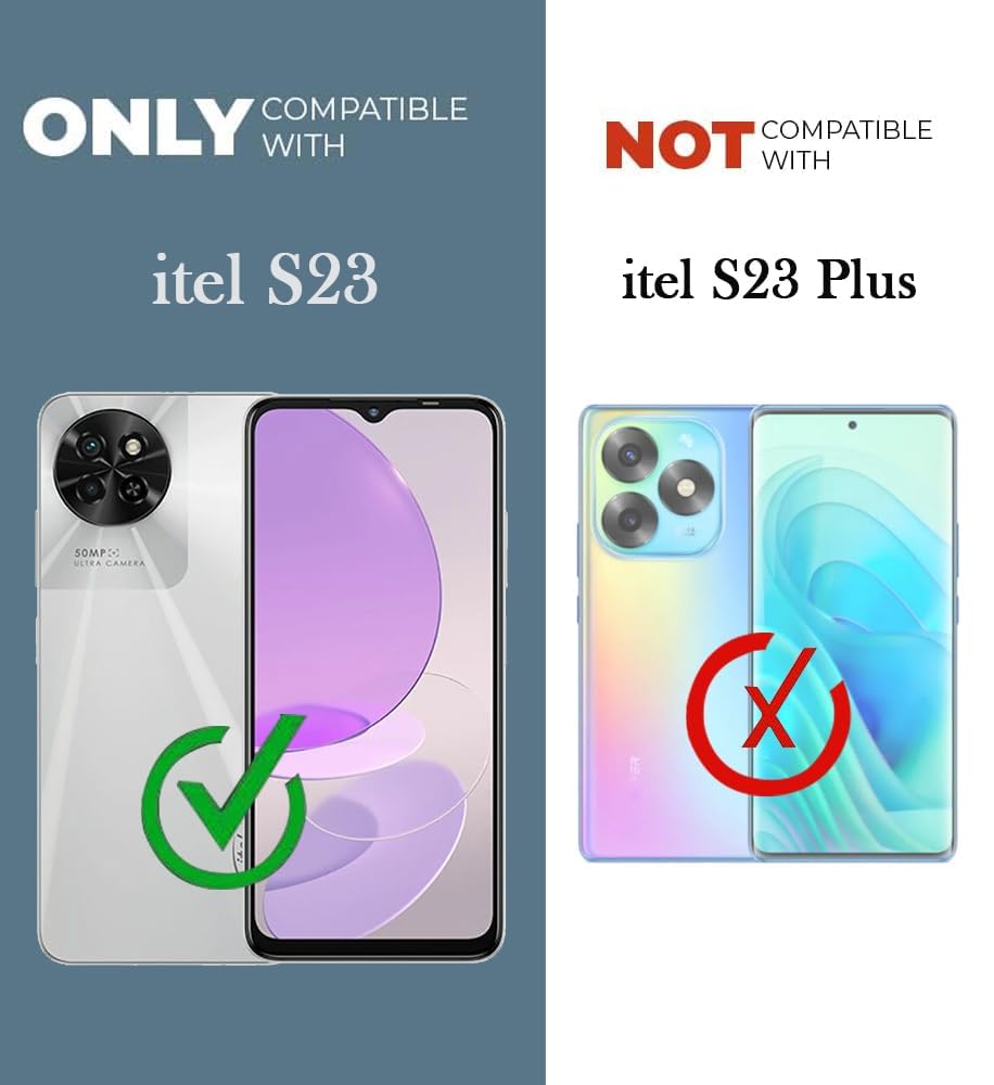 For Itel S23 Back Cover Case (Matte Finish Silicone with Inside Fiber Cloth)