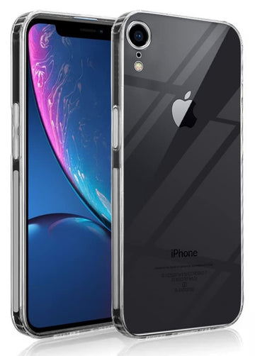For iPhone XR  Back Cover Case (Silicone Crystal Clear | Pure Camera Protection | Soft and Flexible for Charger and Headphone sockets | Shockproof Bumpers | Transparent)