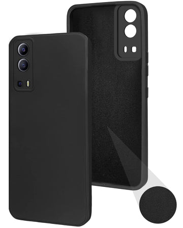 For Vivo Y52 5G Back Cover Case (Inside Fiber Cloth | Smooth Matte Finish | Elegant Professional Look)