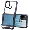 For Oppo A53 | Oppo A33 | Oppo A53s Back Cover Case (Crystal Glass Back | Camera Protection | Shockproof Bumpers)