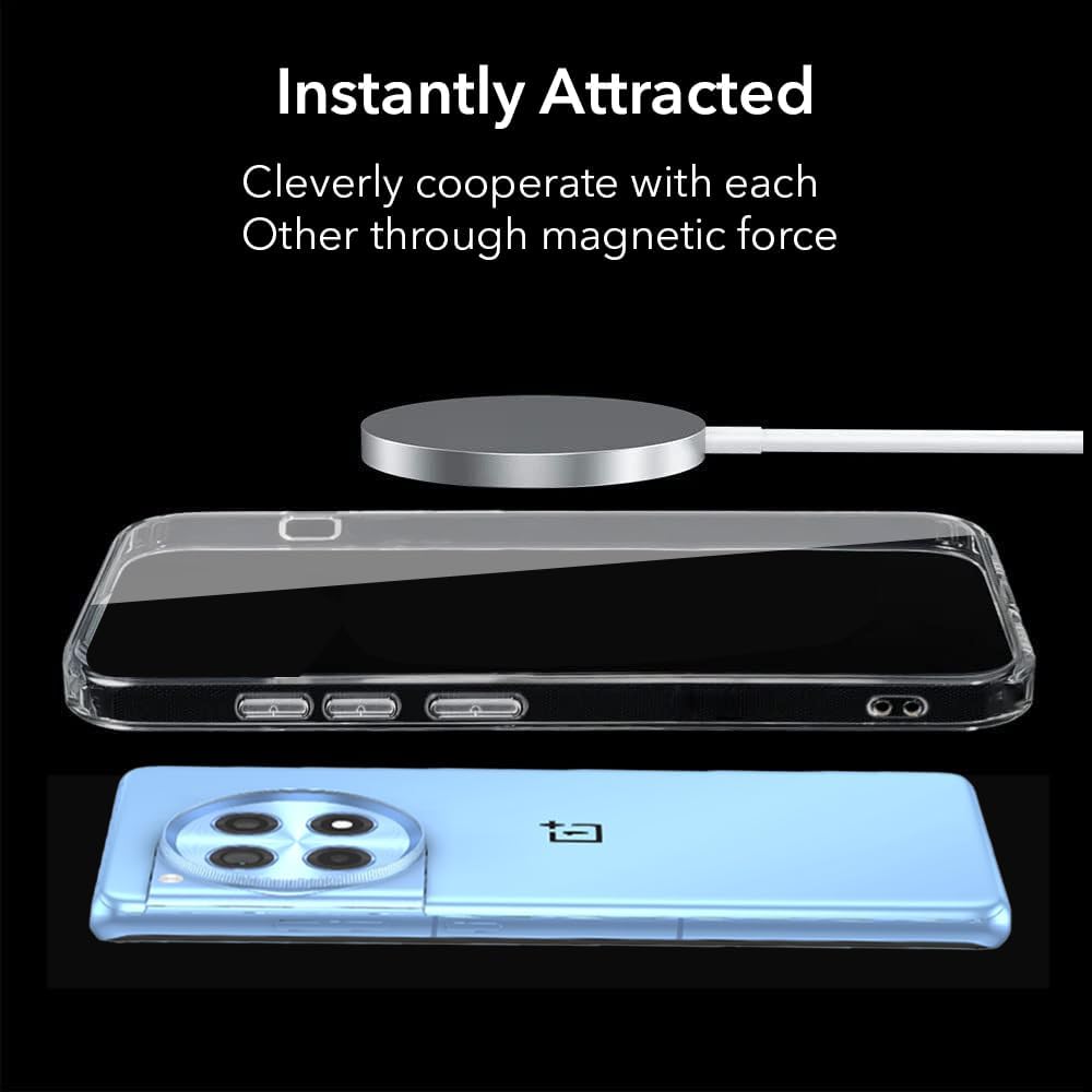 For OnePlus 11 5G Back Cover Case Lifetime Anti-Yellow Clear (Sleek Hard Crystal | Shockproof and Camera Protection)