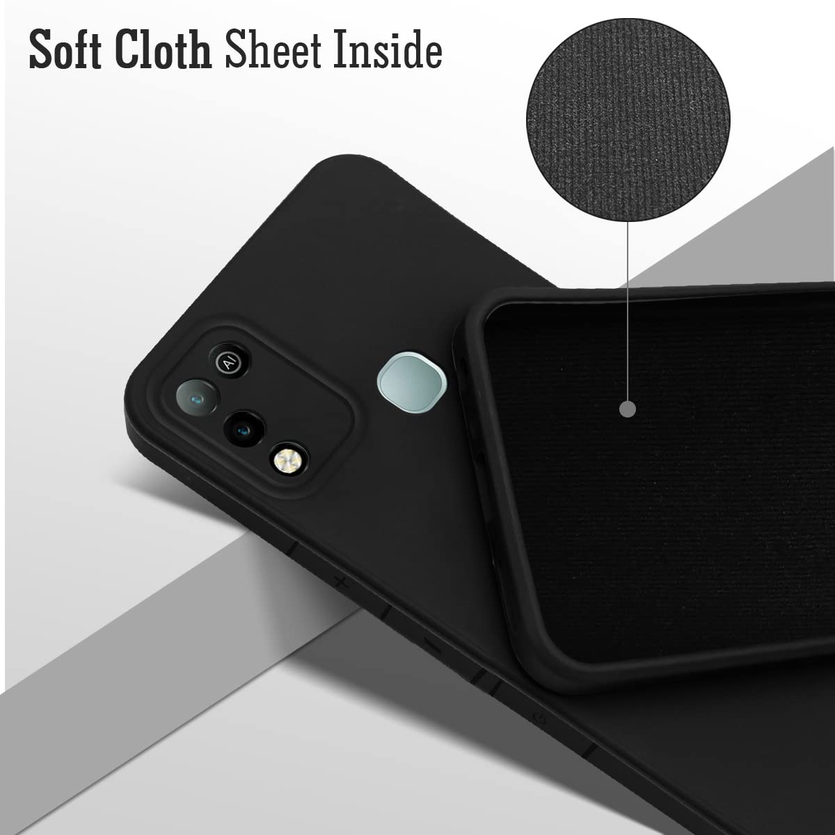 For Infinix Hot 10 Play Back Cover Case (Inside Fiber Cloth | Smooth Matte Finish | Elegant Professional Look)