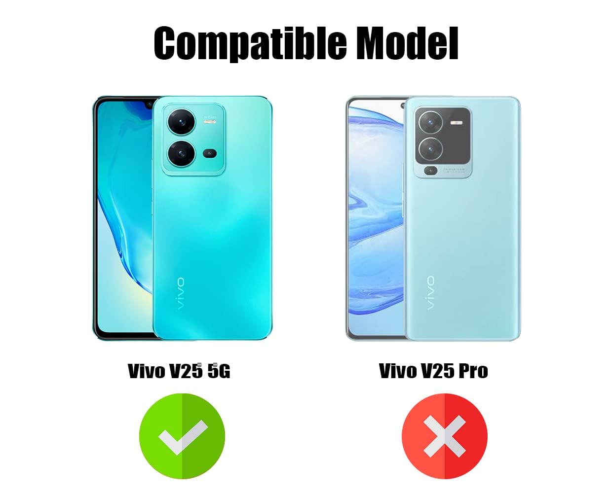 For Vivo V25 5G Back Case Cover (Shockproof Polycarbonate Dual Layer Hybrid Armor)
