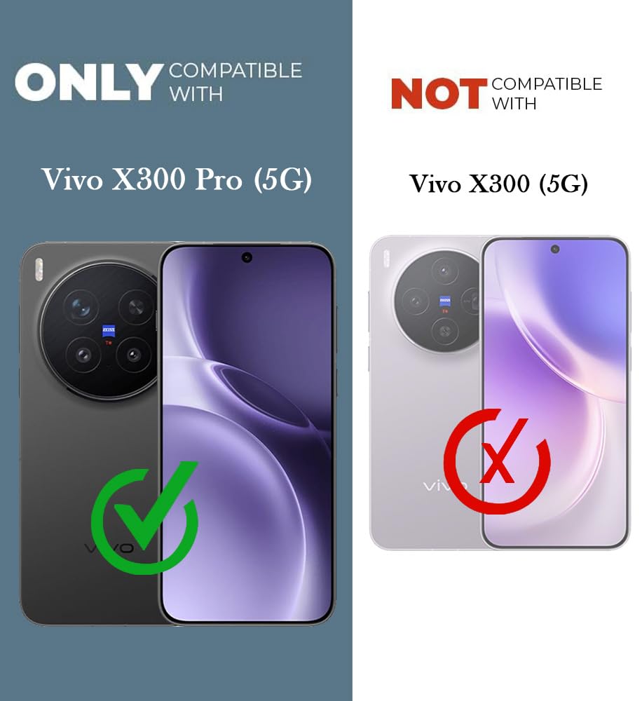For Vivo X300 Pro Back Cover Case (3D Cute Cartoons | Hard Back Side Soft | Matte Premium Finish | HD Printing)