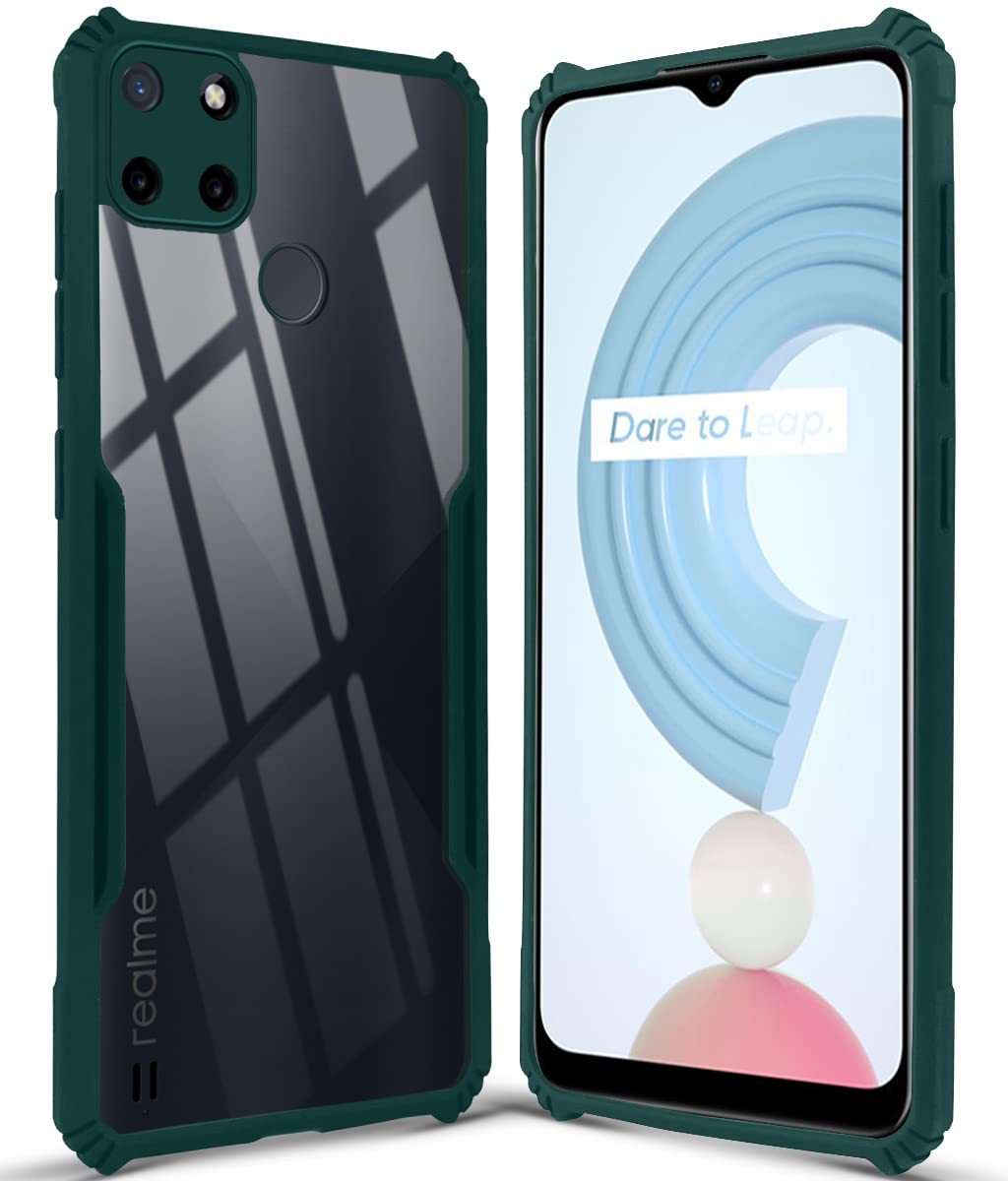 DESSEN Custodia Realme C21Y/C25Y - Cover Silicone Sottile Antiurto TPU Con Protezione Fotocamera Nero - Foto 8