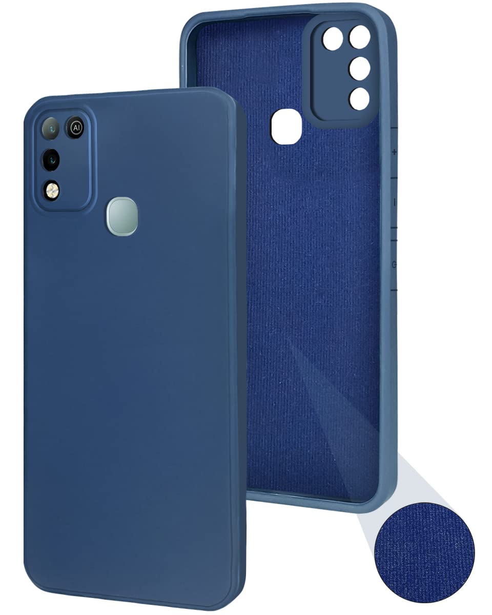 For Infinix Hot 10 Play Back Cover Case (Inside Fiber Cloth | Smooth Matte Finish | Elegant Professional Look)
