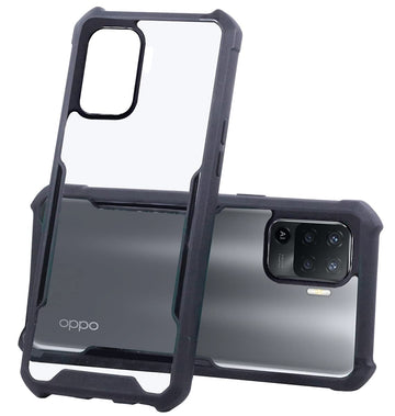 For Oppo Reno5 F | Reno 5F Back Cover Case Hard PC Crystal Bumper Shockproof with Camera Protection