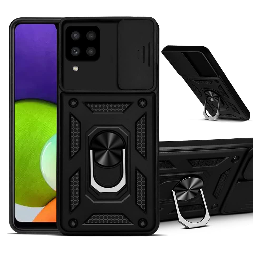 For Samsung Galaxy A22 4G Back Cover Case (Hybrid Dual Armor Polycarbonate)