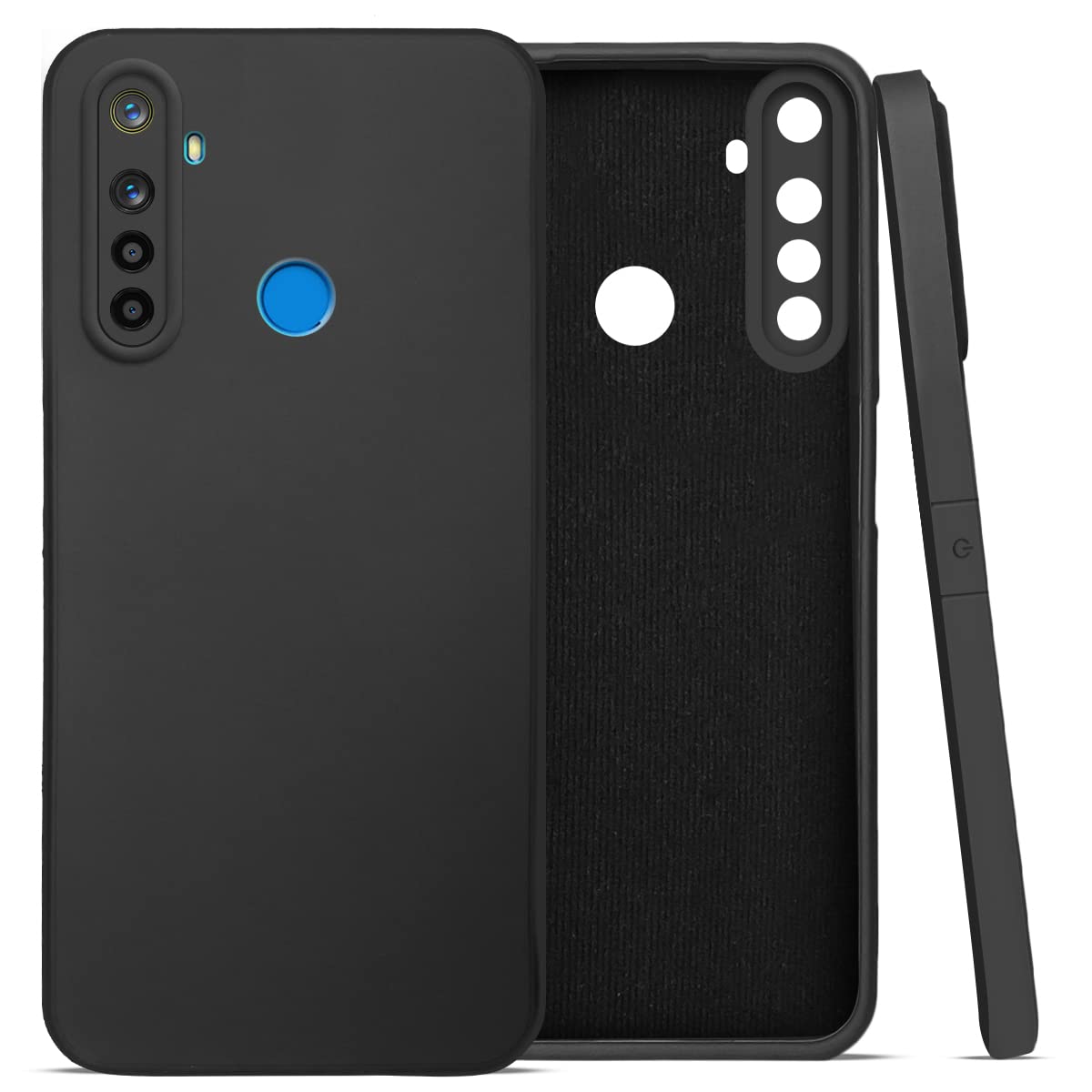 For Realme Narzo 10 Back Cover Case (Inside Fiber Cloth | Smooth Matte Finish | Elegant Professional Look)