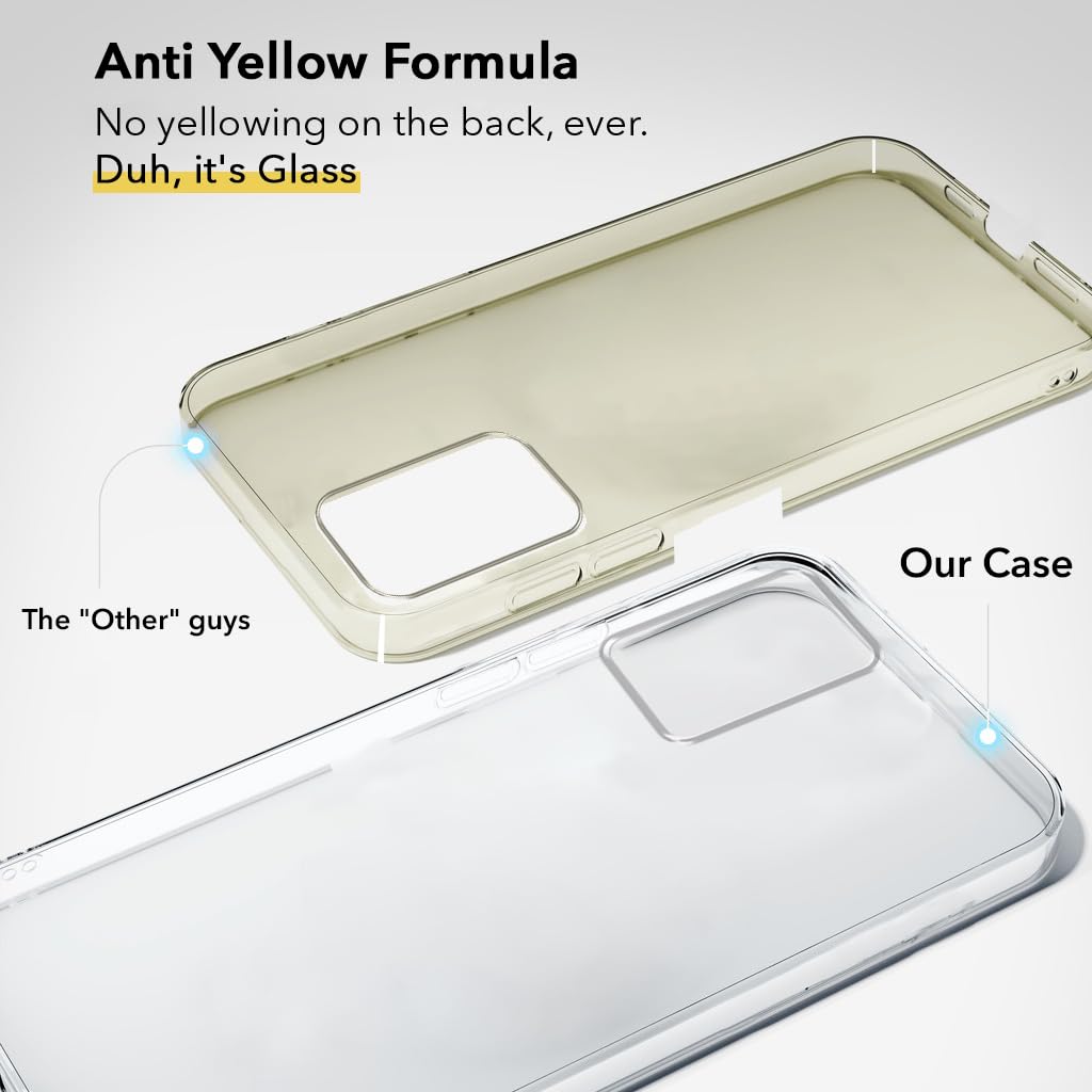 For Oppo K13X Back Cover Case Lifetime Anti-Yellow Clear (Sleek Hard Crystal | Shockproof and Camera Protection)