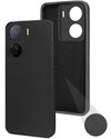 For iQOO Z7 5G Back Cover Case (Matte Finish Silicone with Inside Fiber Cloth)