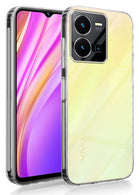 For Vivo Y35 Back Cover Case (Silicone Crystal Clear | Pure Camera Protection | Soft and Flexible for Charger and Headphone sockets | Shockproof Bumpers)