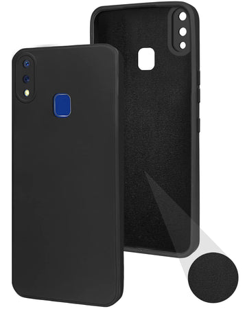 For Vivo Y95 | Vivo Y93 | Vivo Y91 Back Cover Case (Inside Fiber Cloth | Smooth Matte Finish | Elegant Professional Look)