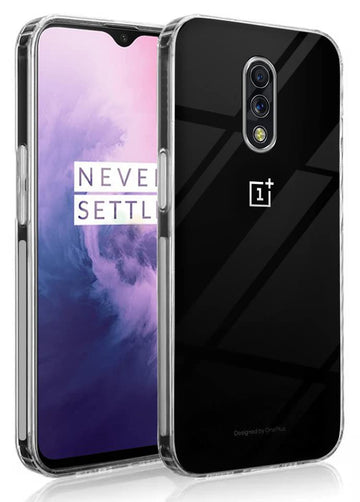 For OnePlus 7 Back Cover Case (Silicone Crystal Clear | Pure Camera Protection | Soft and Flexible for Charger and Headphone sockets | Shockproof Bumpers)