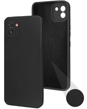 For Samsung Galaxy A03 Back Cover Case (Inside Fiber Cloth | Smooth Matte Finish | Elegant Professional Look)