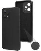 For OnePlus Nord CE 2 Lite 5G Back Cover Case (Matte Finish Silicone with Inside Fiber Cloth)