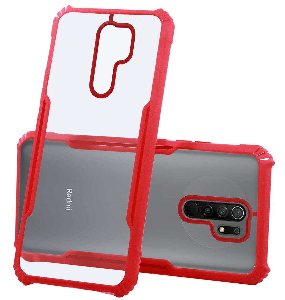 For Xiaomi Mi Redmi 9 Prime  Back Cover Case (Hard PC Crystal Bumper Shockproof with Camera Protection)