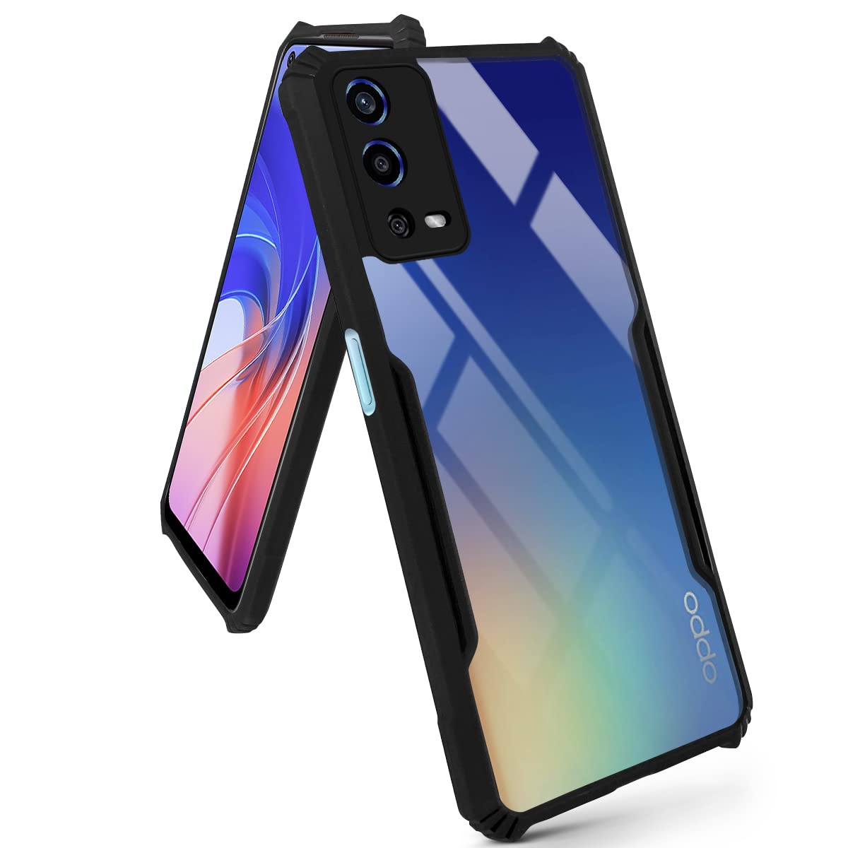 For Samsung Galaxy F42 5G Back Cover Case (Crystal Glass Back | Camera Protection | Shockproof Clears)
