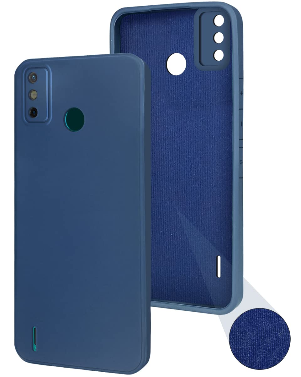 For Tecno Spark Go 2020 | Go 2021 Back Cover Case (Matte Silicone with Inside Fiber Cloth)