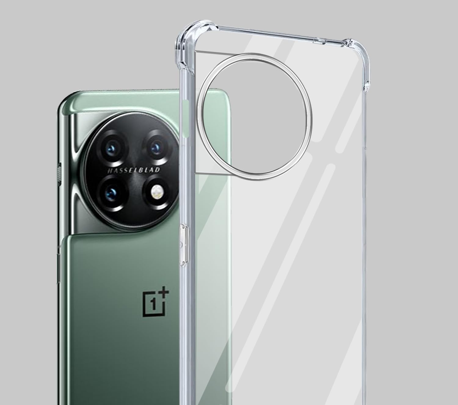 For OnePlus 11 5G Back Cover ( Shockproof Crystal Clear | Drop & Camera Protection | Hard Polycarbonate)