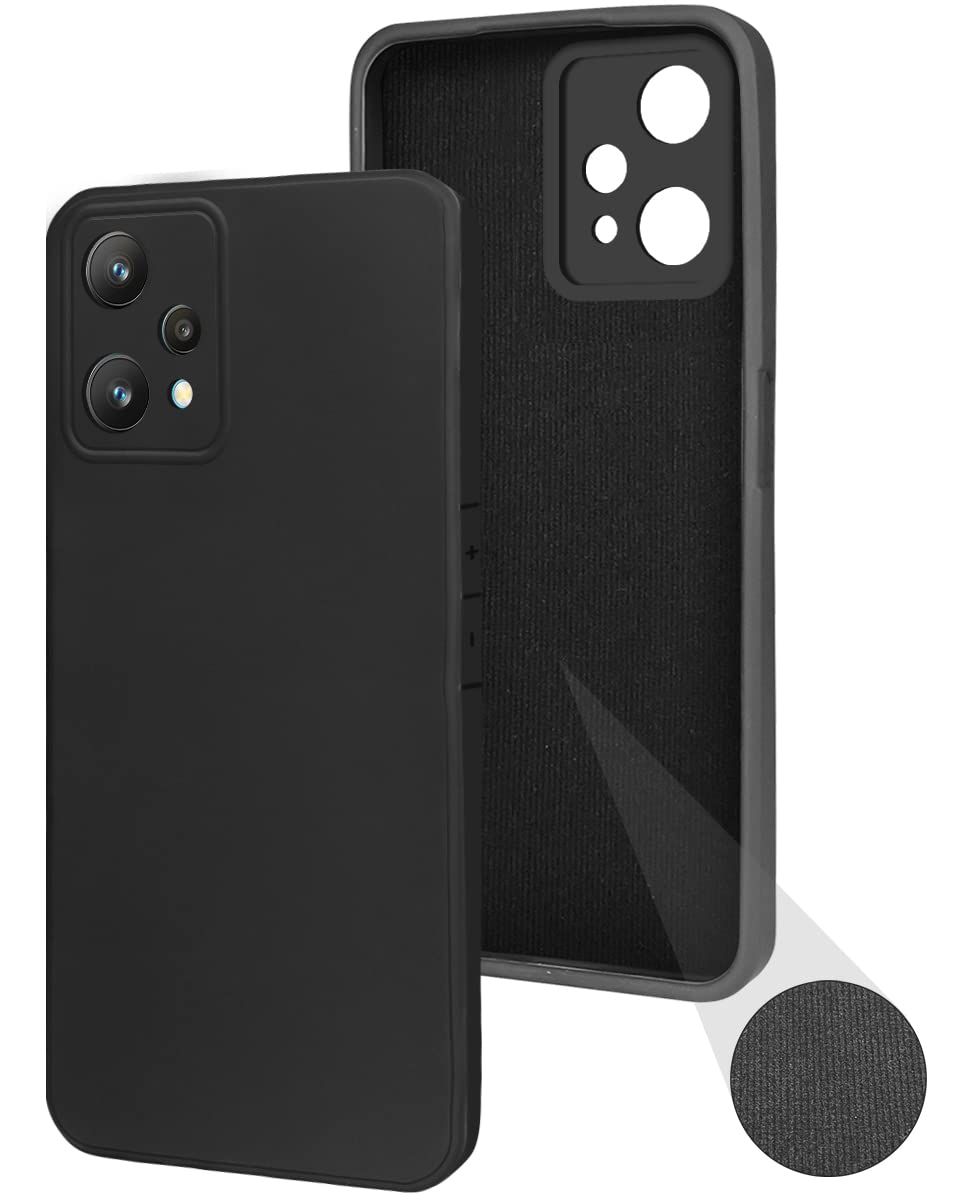 For Realme 9 Pro Back Cover Case (Inside Fiber Cloth | Smooth Matte Finish | Elegant Professional Look)