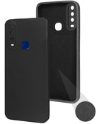 For Vivo Y12 | Y15 | Y17 Back Cover Case  (Inside Fiber Cloth | Smooth Matte Finish | Elegant Professional Look)