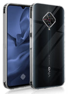 For Vivo Y9s Back Cover Case (Silicone Crystal Clear | Pure Camera Protection | Soft and Flexible for Charger and Headphone sockets | Shockproof Bumpers | Transparent)