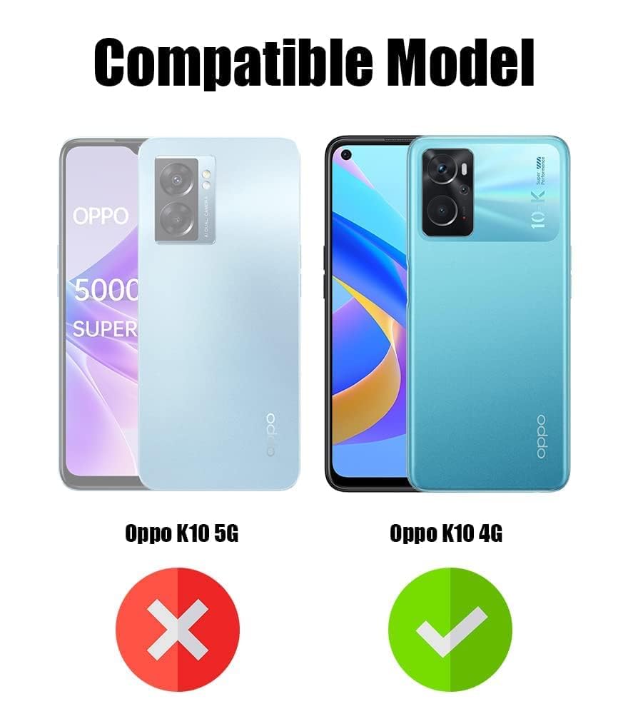 For Oppo K10 Back Cover Case (Textured Grip Design | Camera Protetion | Slim and Light Weight | Soft Touch and Feel)