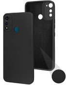 For Oppo A74 4G Back Cover Case (Matte Finish Silicone with Fiber Cloth)