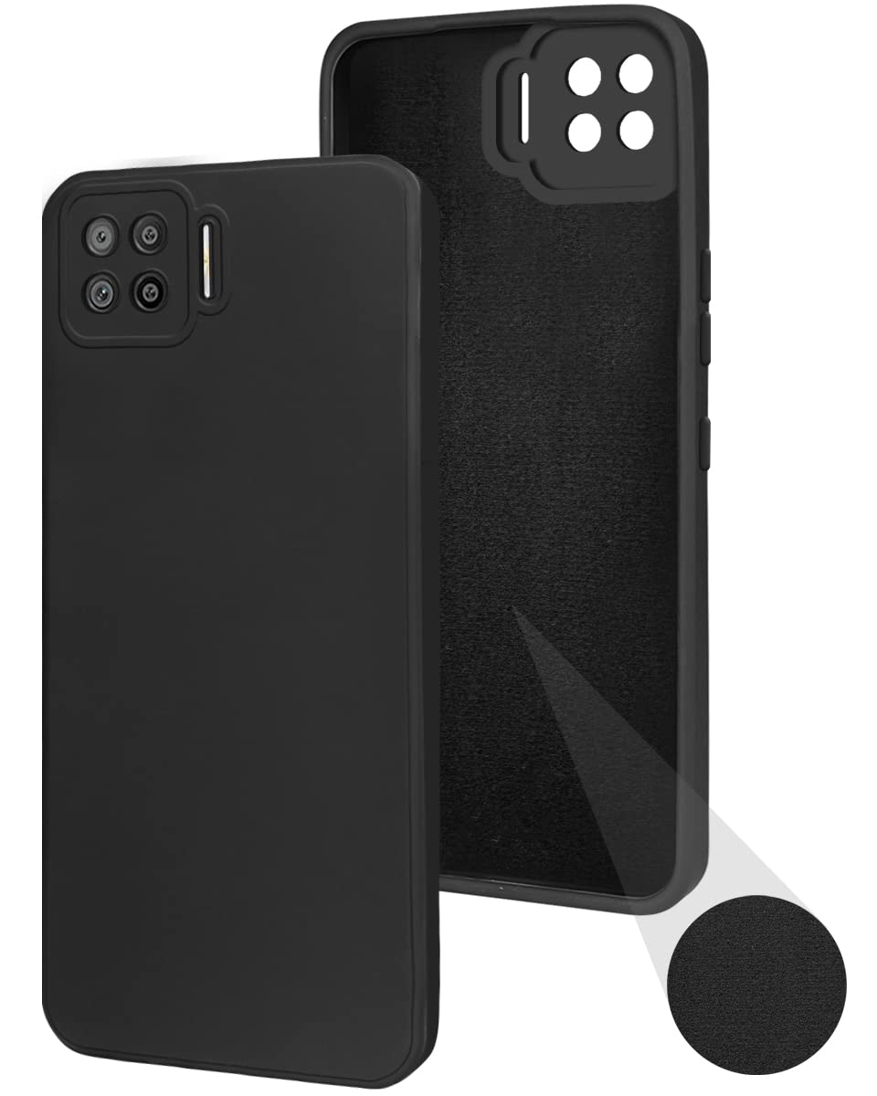 For Oppo A73 Back Cover Case ( Inside Fiber cloth | Smooth Matte Finish | Elegant Professional Look |Black)