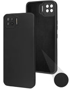 For Oppo A73 Back Cover Case ( Inside Fiber cloth | Smooth Matte Finish | Elegant Professional Look |Black)