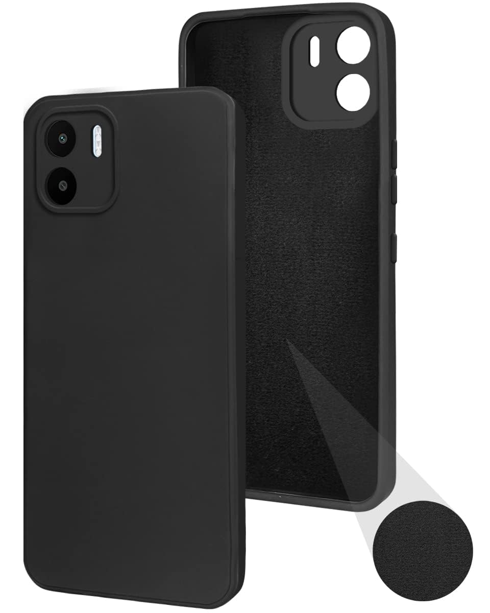 For Xiaomi Redmi A1 2022 Back Cover Case (Inside Fiber Cloth | Smooth Matte Finish | Professional Look)