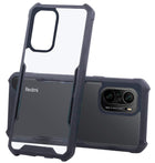 For Xiaomi Redmi K40 Back Cover Case (Crystal Glass Back | Camera Protection | Shockproof Bumpers)