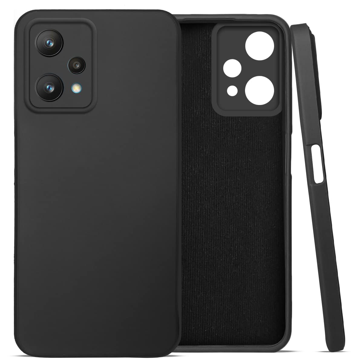 For Realme 9 Pro Back Cover Case (Inside Fiber Cloth | Smooth Matte Finish | Elegant Professional Look)