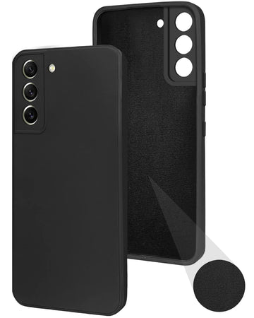 For Samsung Galaxy S21 FE 5G Back Cover Case (Matte Silicone with Inside Fiber Cloth)