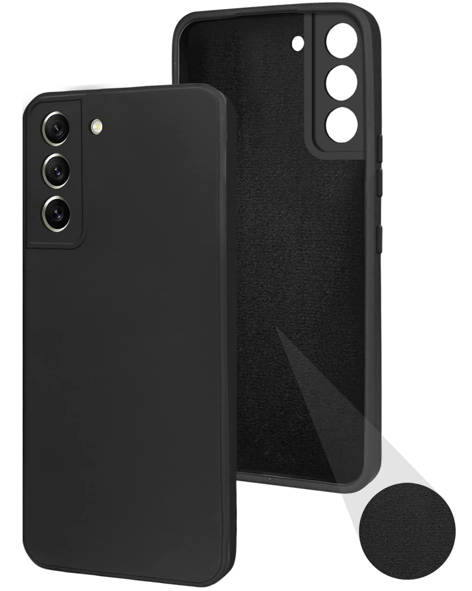 For Samsung Galaxy S21 FE 5G Back Cover Case (Matte Silicone with Inside Fiber Cloth)