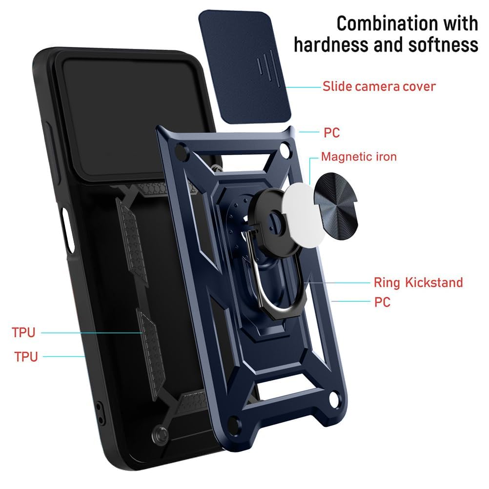 For Oppo F21 Pro 5G Back Cover Case(Hybrid Dual Armor Polycarbonate)