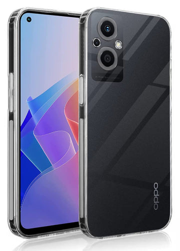 For Oppo F21 Pro 5G Back Cover Case (Silicone Crystal Clear | Pure Camera Protection | Soft and Flexible for Charger and Headphone sockets | Shockproof Bumpers)