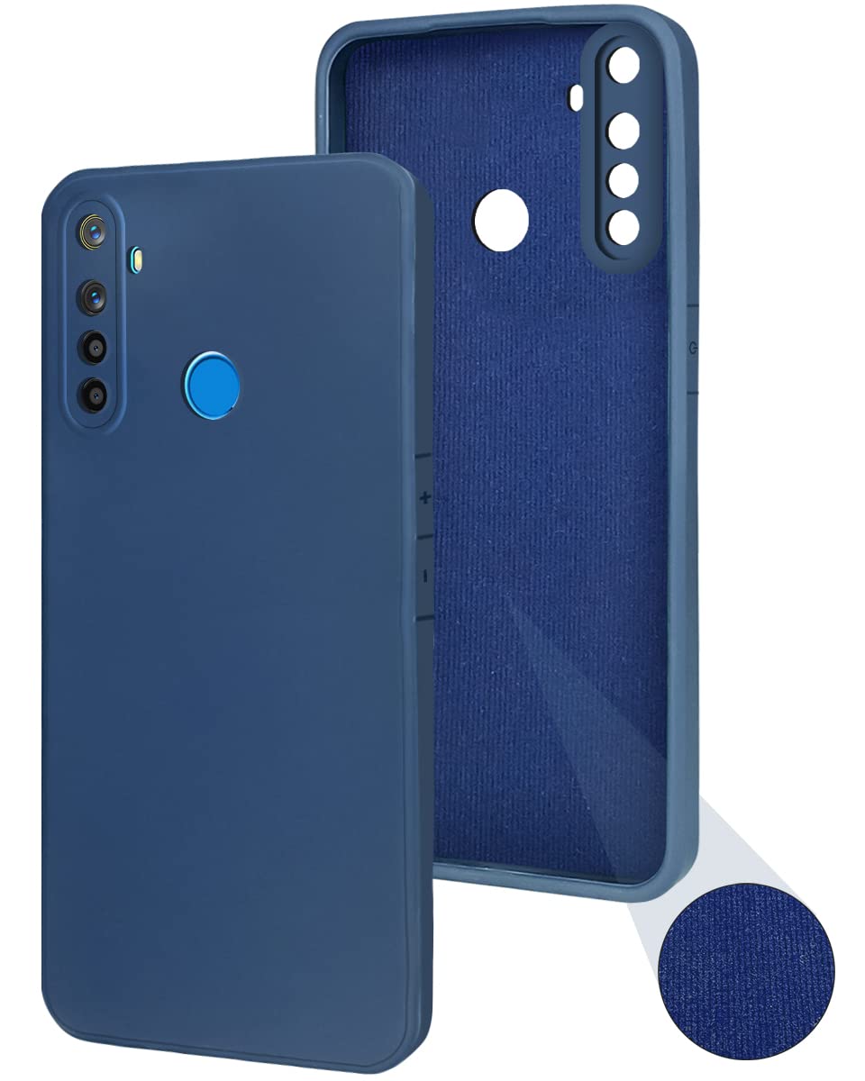 For Realme Narzo 10 Back Cover Case (Inside Fiber Cloth | Smooth Matte Finish | Elegant Professional Look)