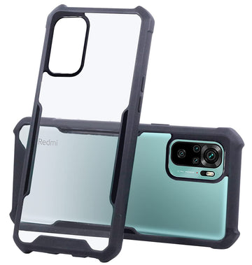 For Xiaomi Mi Redmi Note 10 | Note 10S Back Cover Case (Hard PC Crystal Bumper Shockproof with Camera Protection)