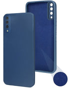 For Samsung Galaxy A30s Back Cover Case (Matte Finish Silicone with Inside Fiber Cloth)