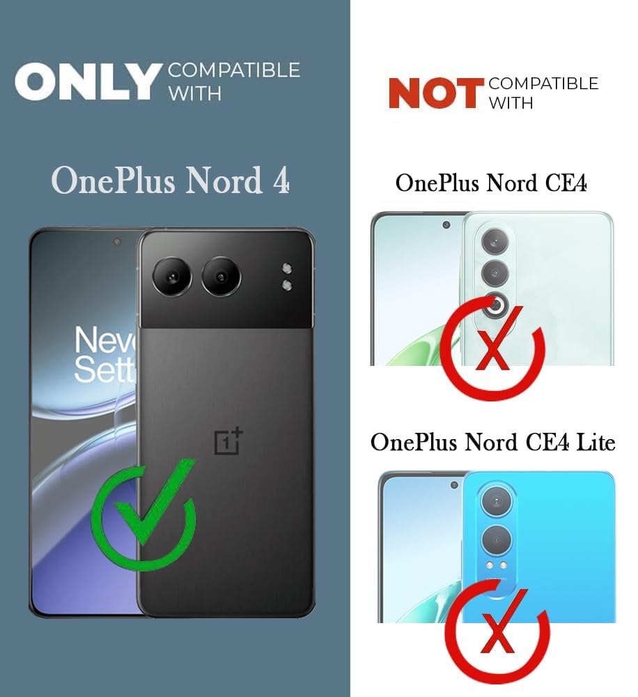 For Oneplus Nord 4 Back Cover Case (Elegant PU Leather Finish | Premium Minimalist Professional | Camera Protection Bump)