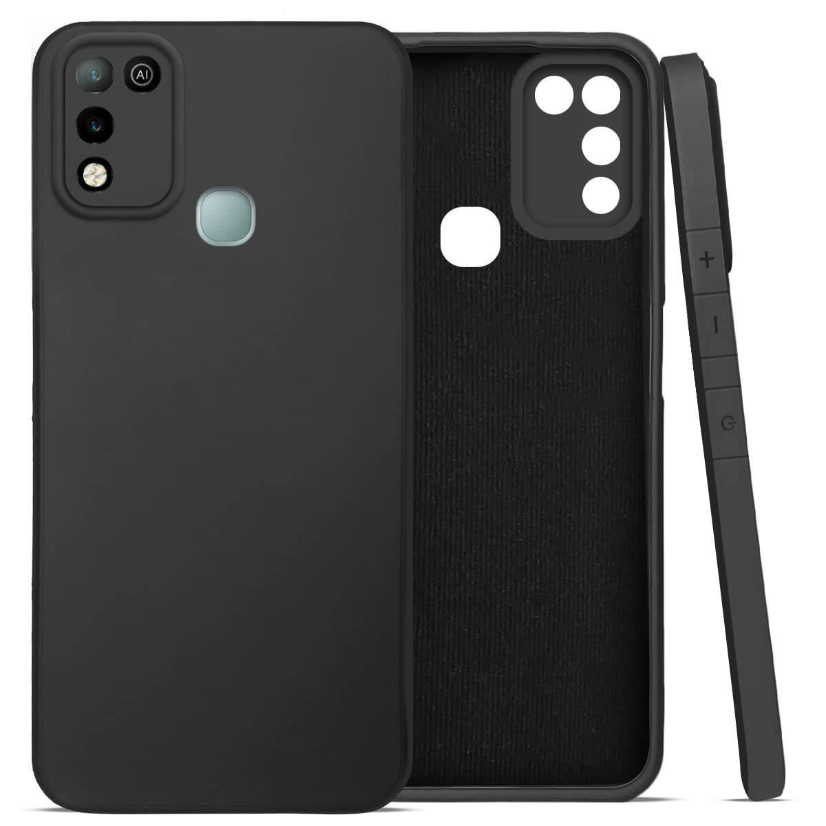 For Infinix Hot 10 Play Back Cover Case (Inside Fiber Cloth | Smooth Matte Finish | Elegant Professional Look)