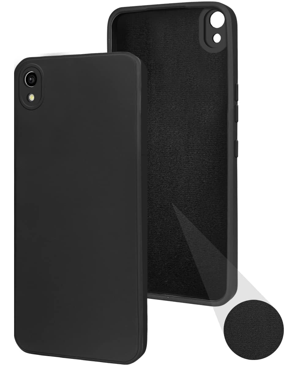 For Vivo Y1s Back Cover Case (Matte Finish Silicone with Inside Fiber Cloth)