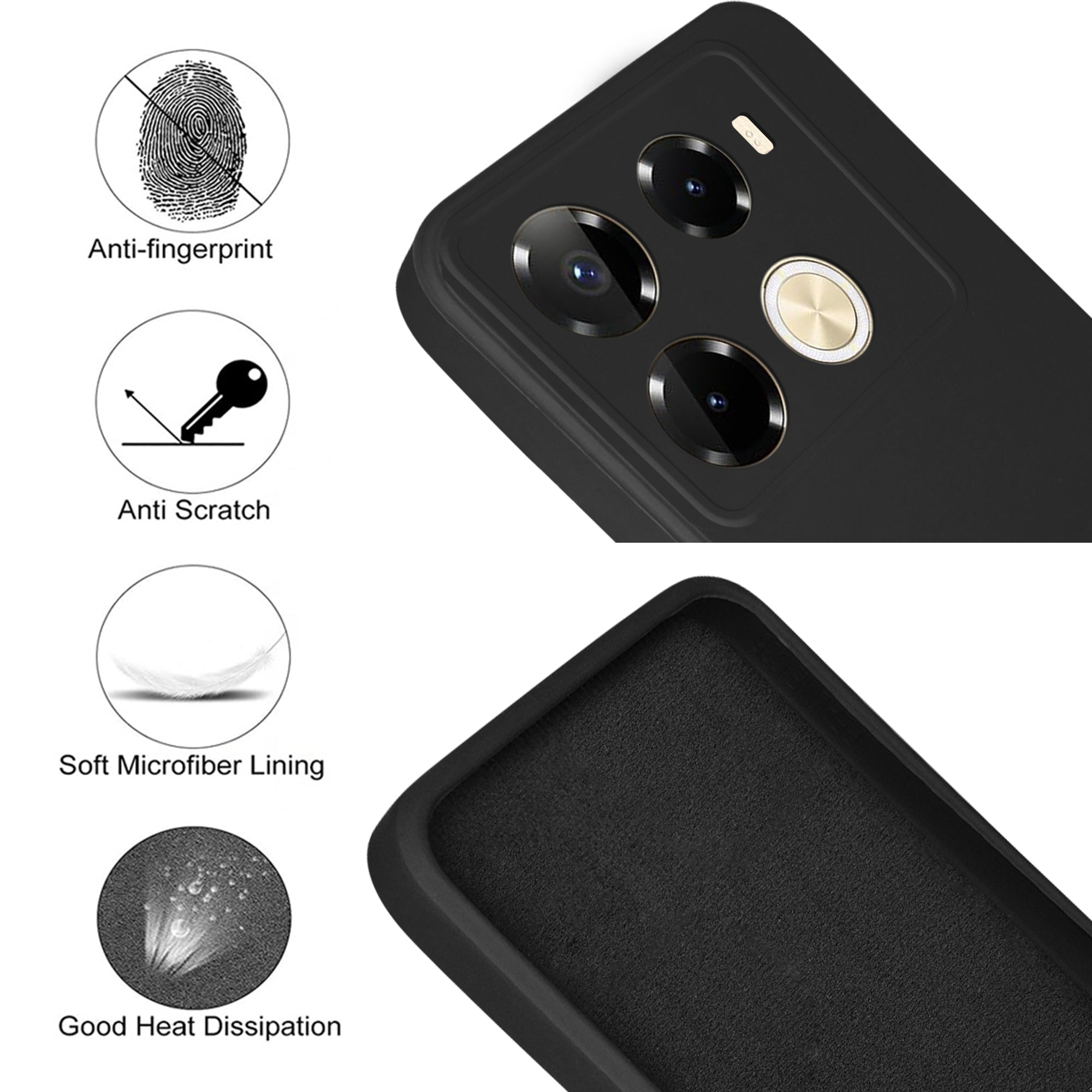 For Infinix Note 40 Pro 4G | Infinix Note 40 Pro Plus Back Cover ( Silicone Clear Shockproof Case with Camera Protection | Soft and Flexible | Transparent)